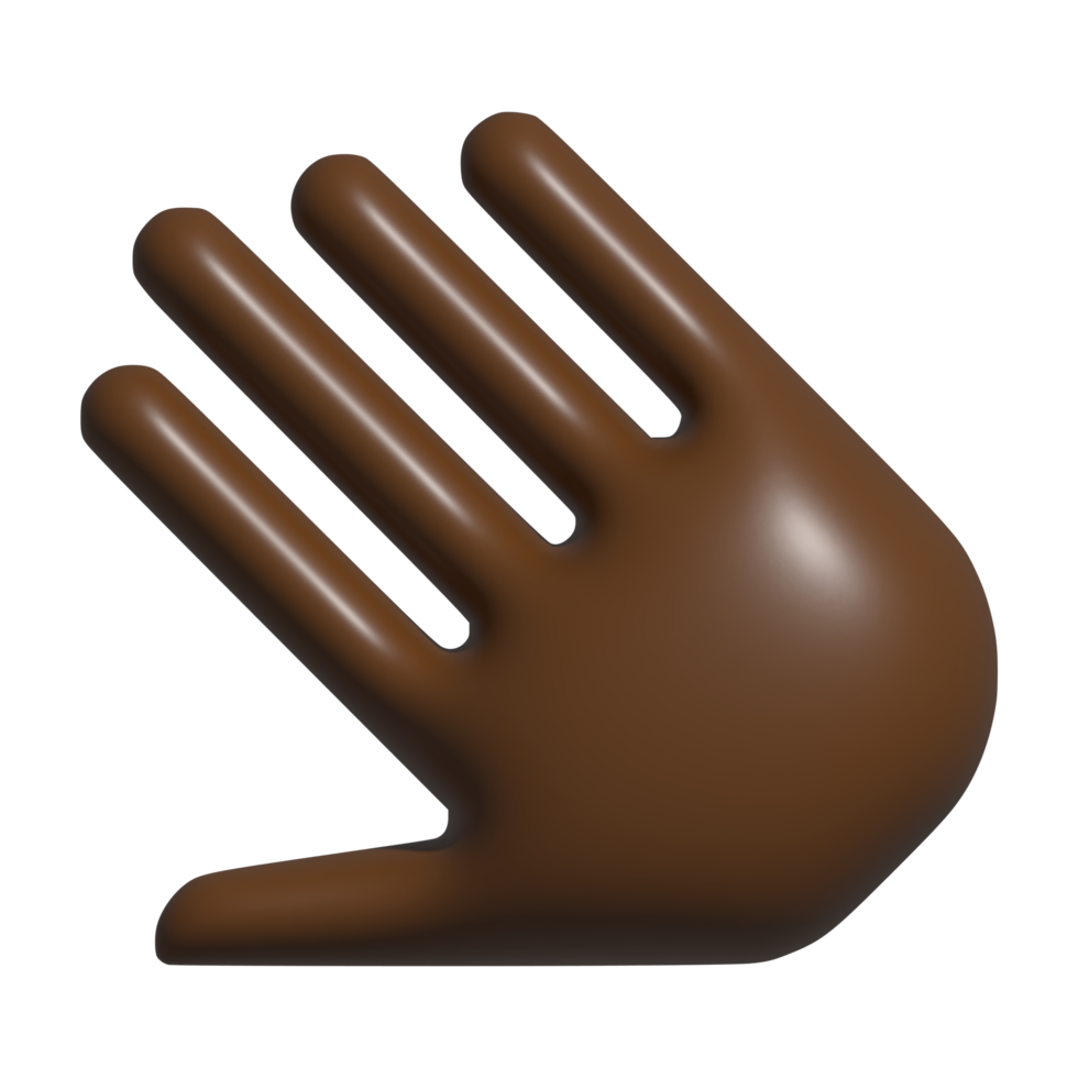 3d icoon van hand- png