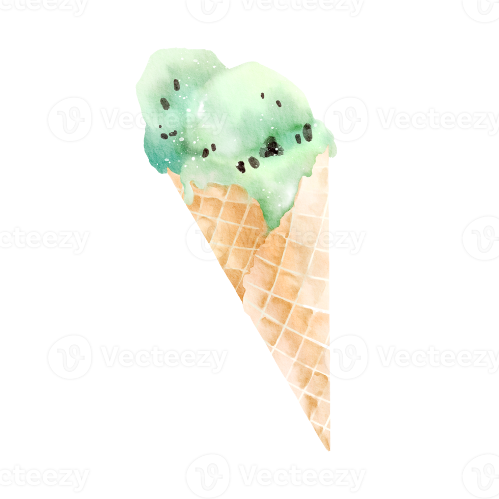 ice cream cone with chocolate png