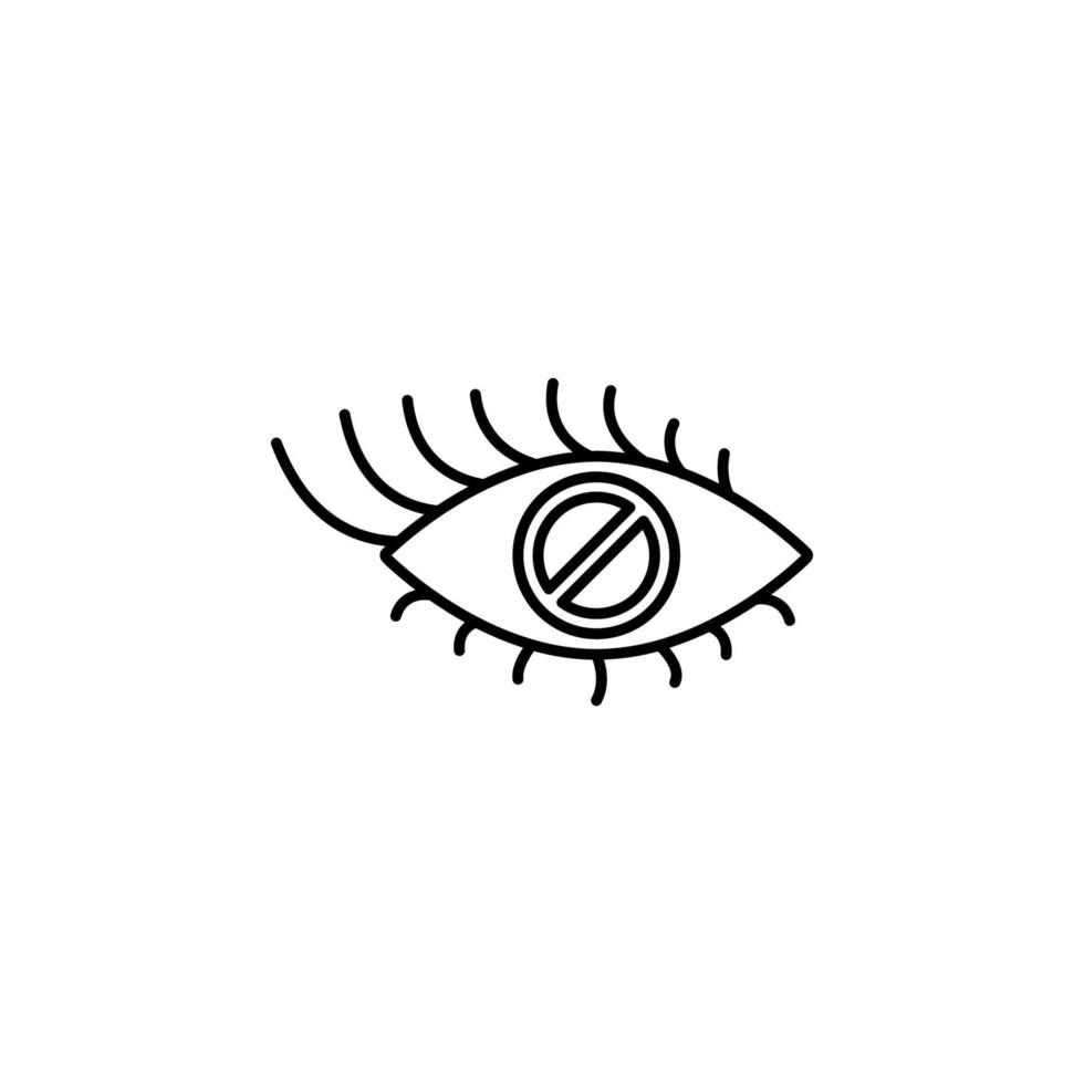 blind eye vector icon