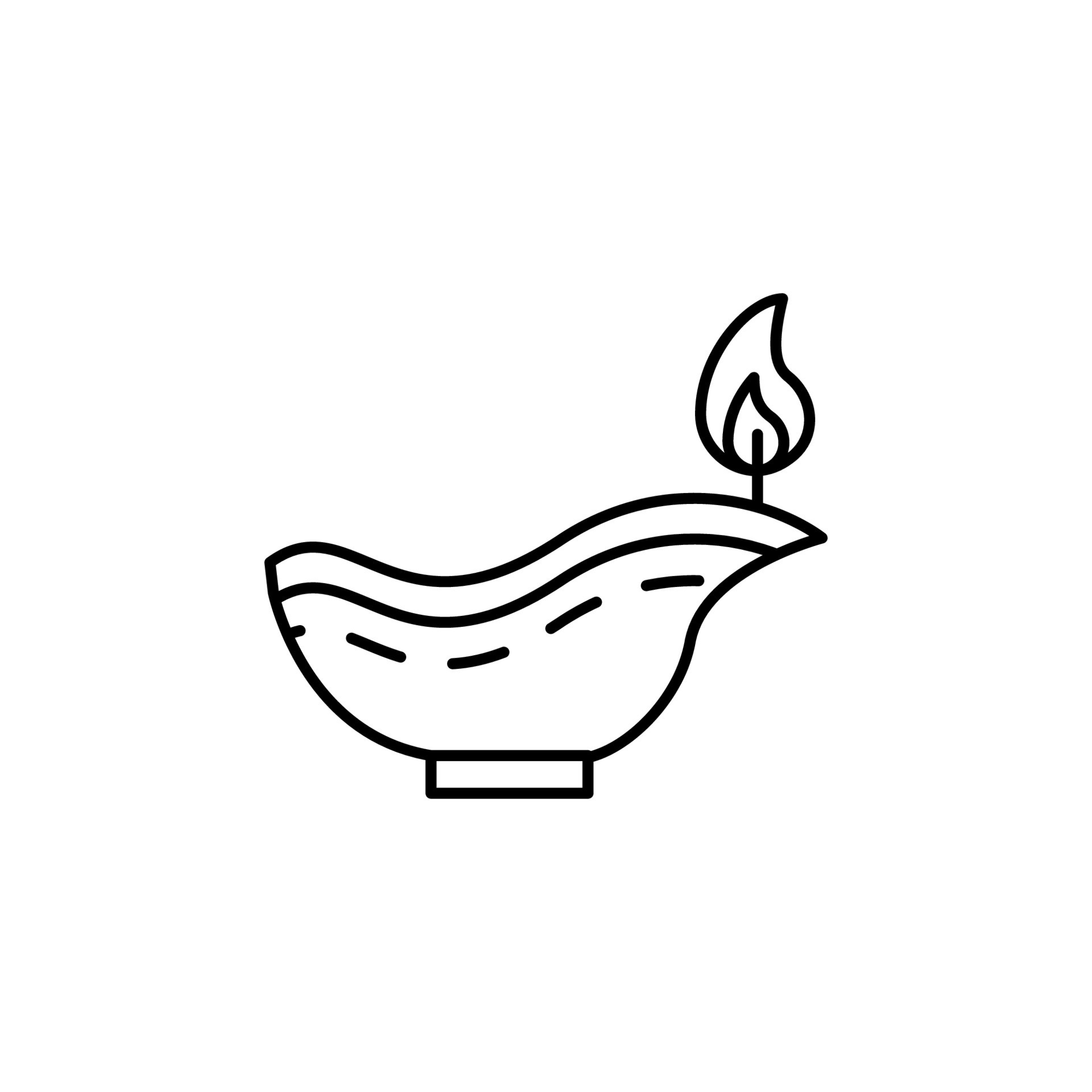 Oil lamp, Diwali vector icon 22584895 Vector Art at Vecteezy