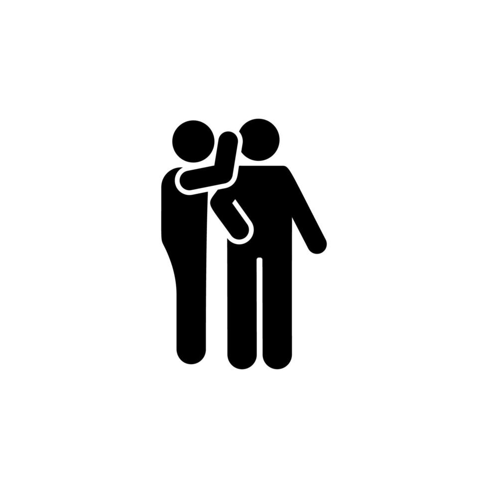 Two man, gossip, secret vector icon