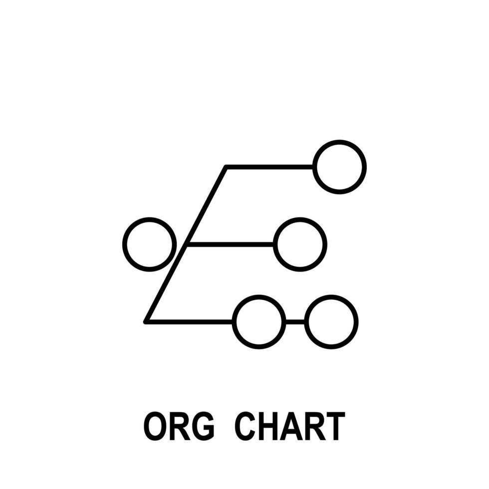 Organizational chart vector icon