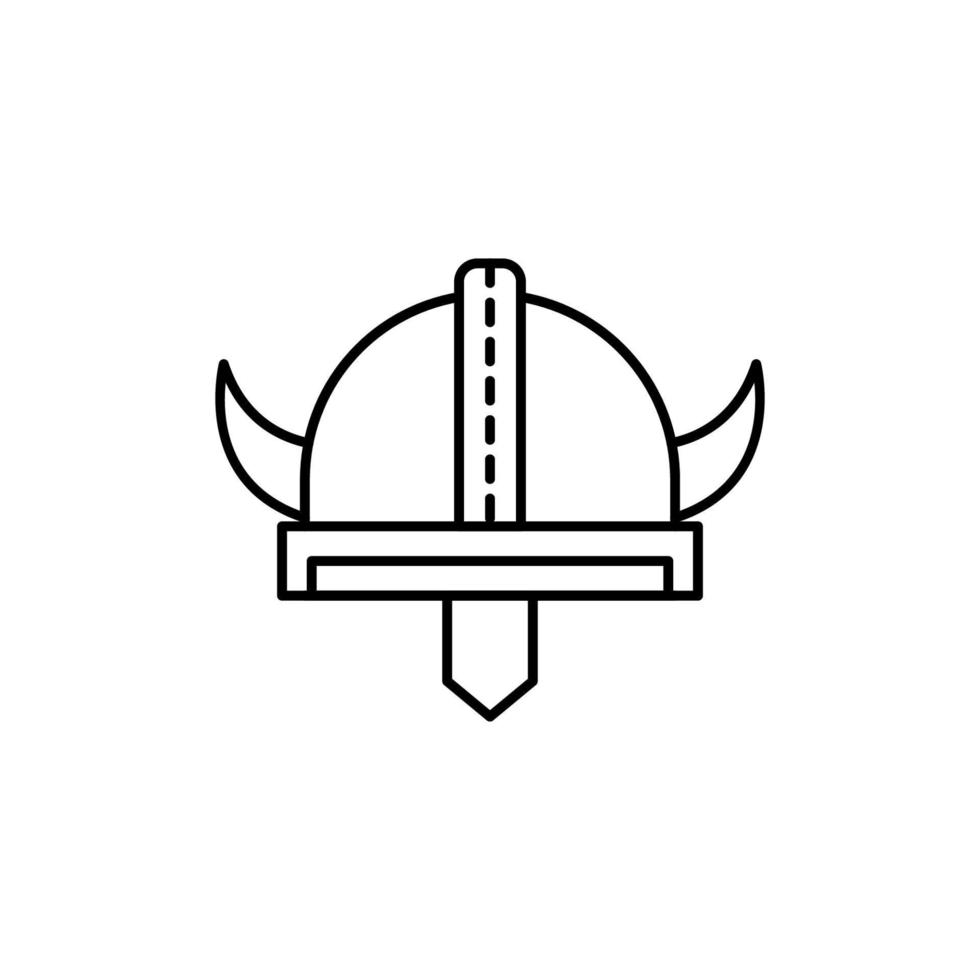 Viking, helmet vector icon