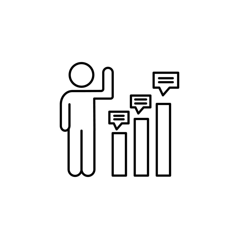Research quantitative growth vector icon