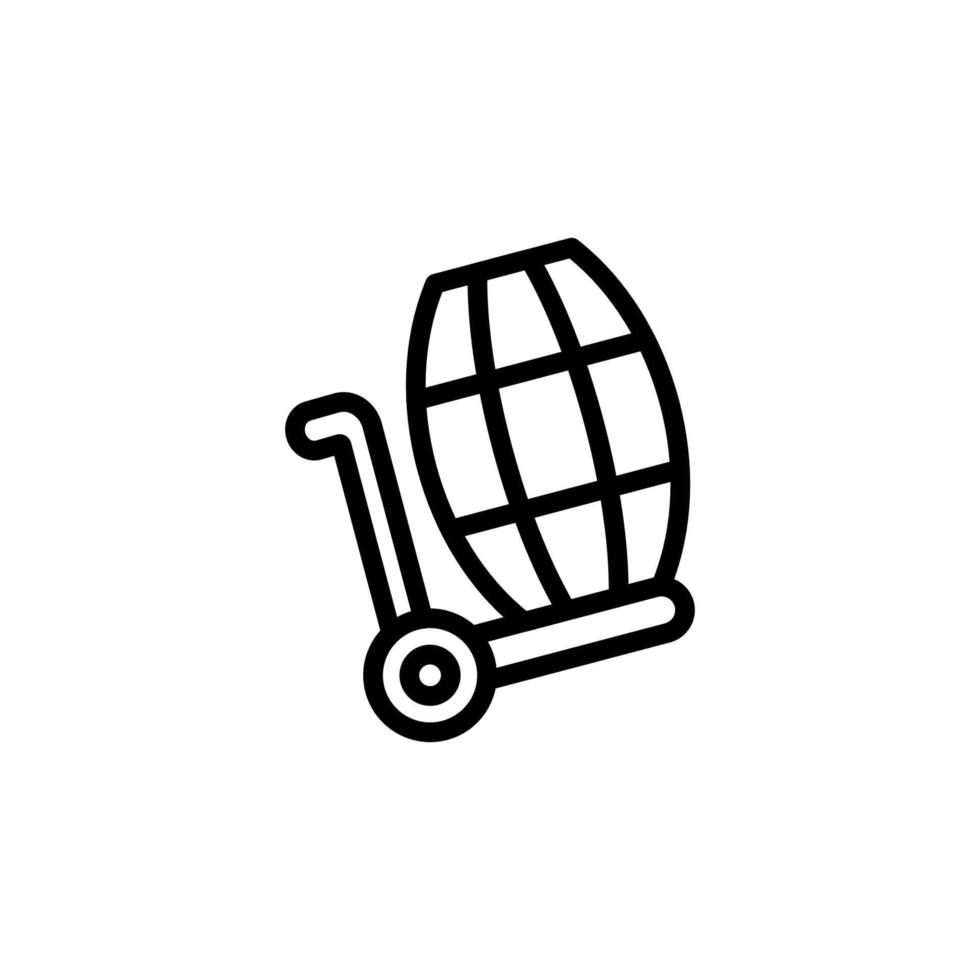 Cart, beer, barrel vector icon