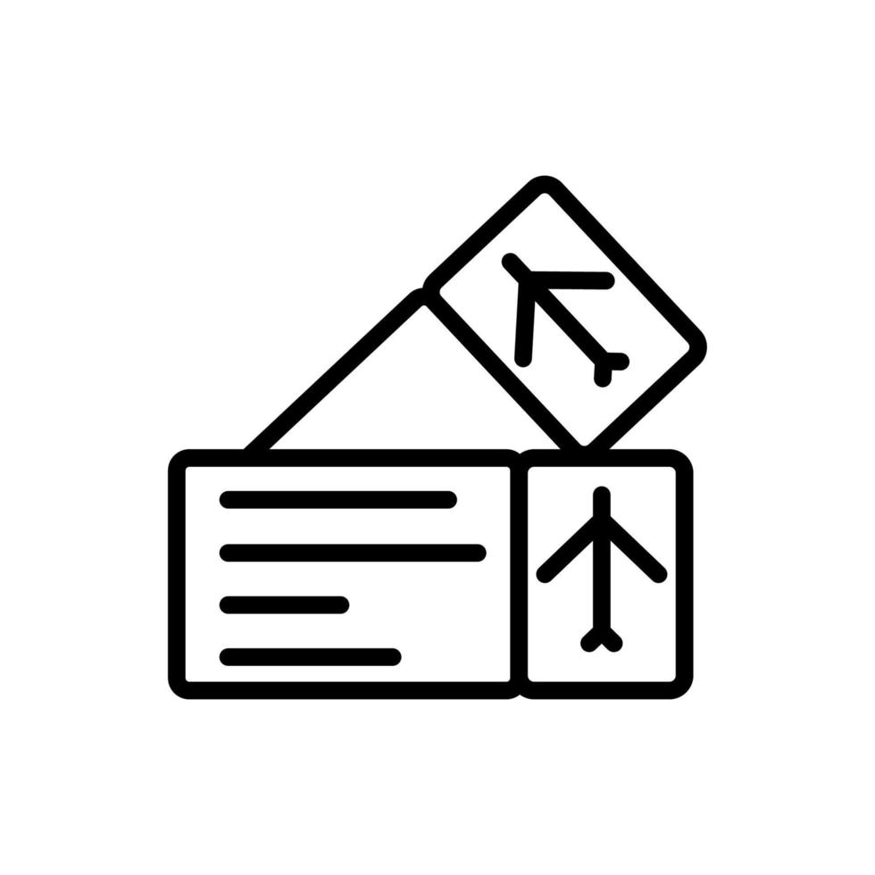 Ticket, airplane vector icon