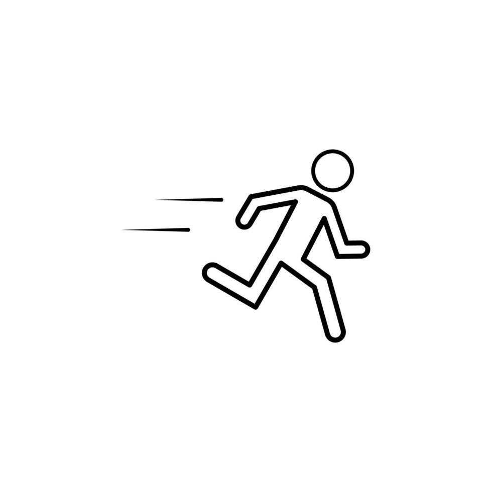 Running man vector icon