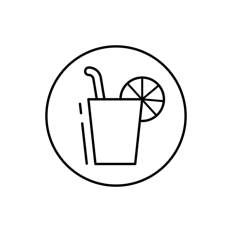 Lemonade, vegan vector icon