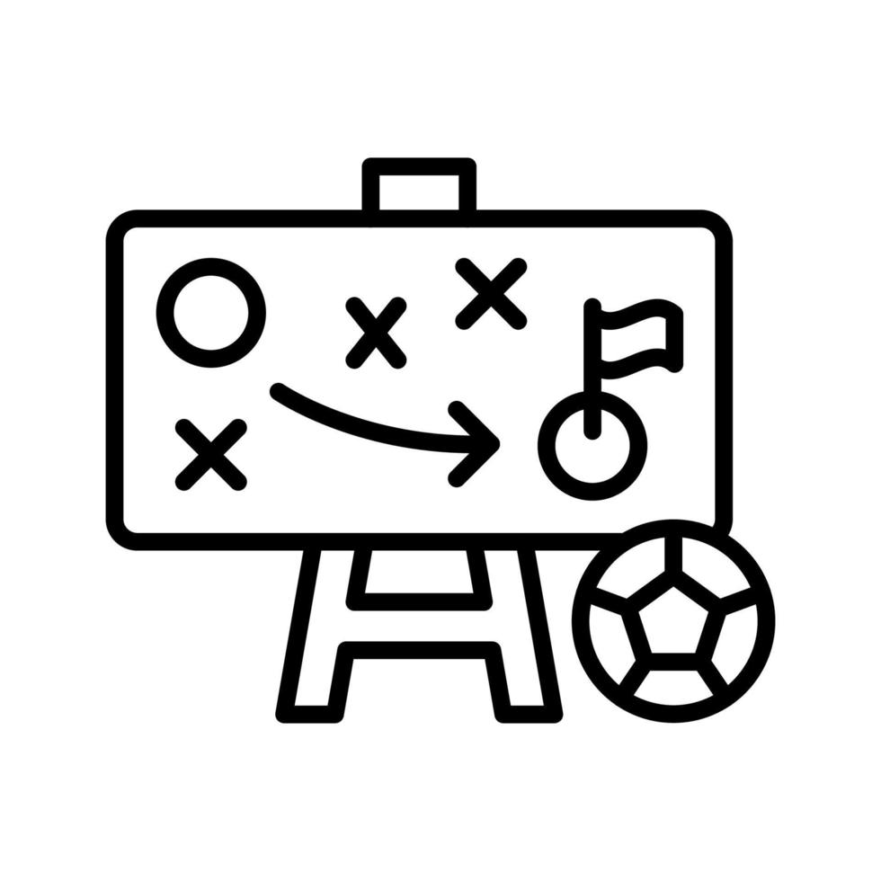 estrategia, fútbol americano vector icono