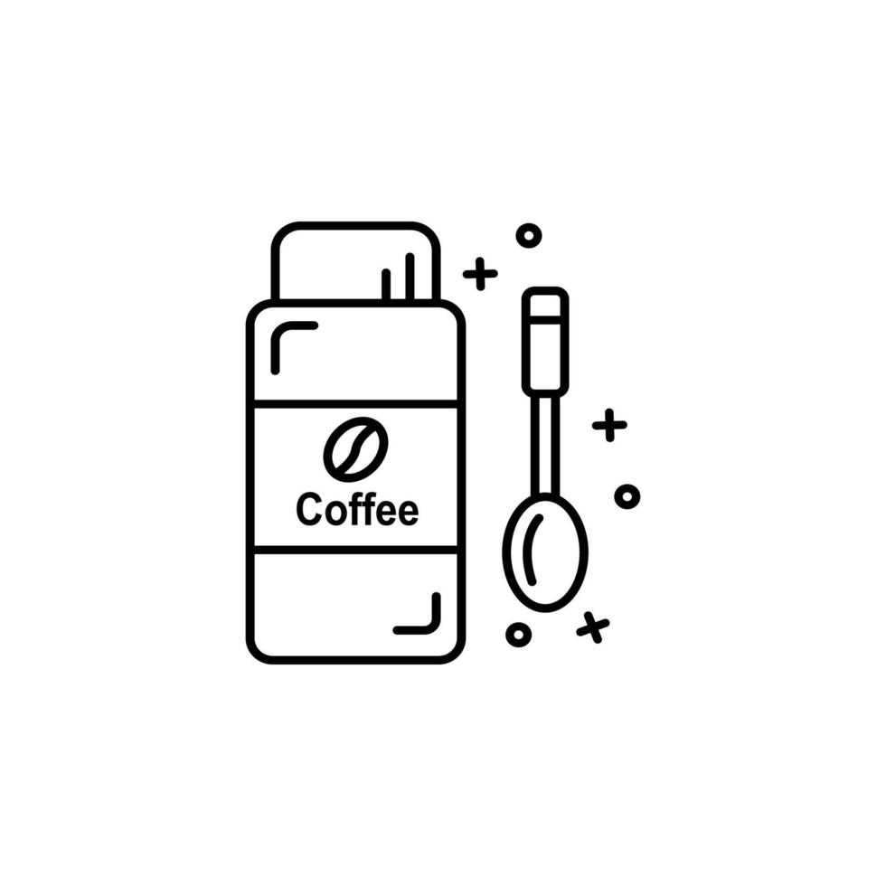 Coffee, spoon, drink vector icon
