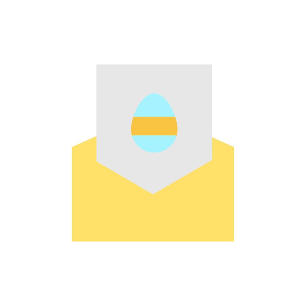 correo huevo letra color vector icono