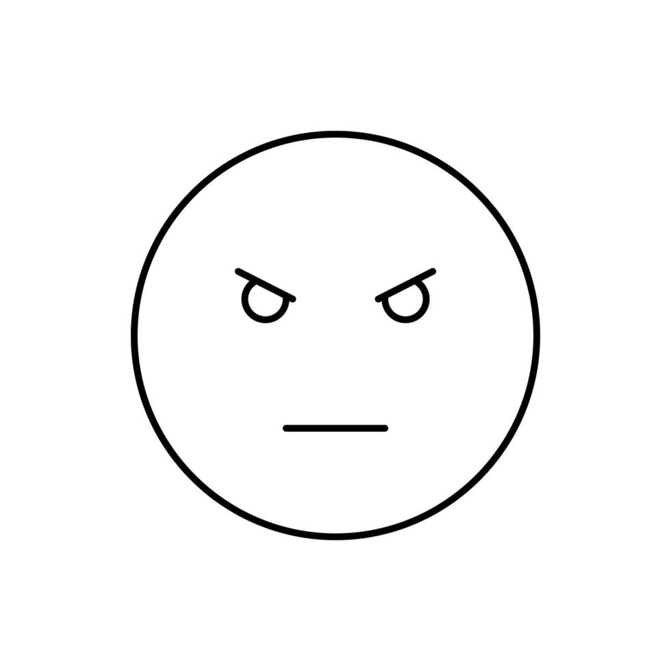 Angry, emotions vector icon