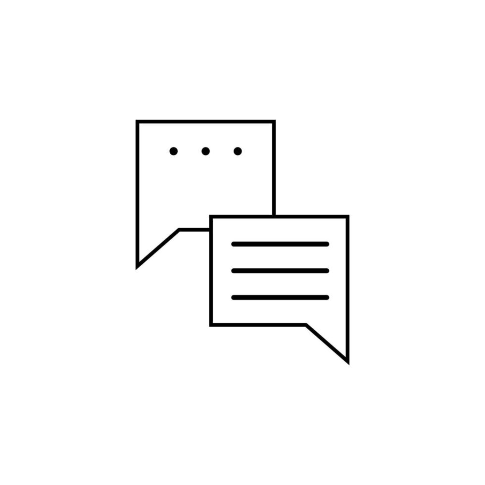 Chat, writing, message vector icon