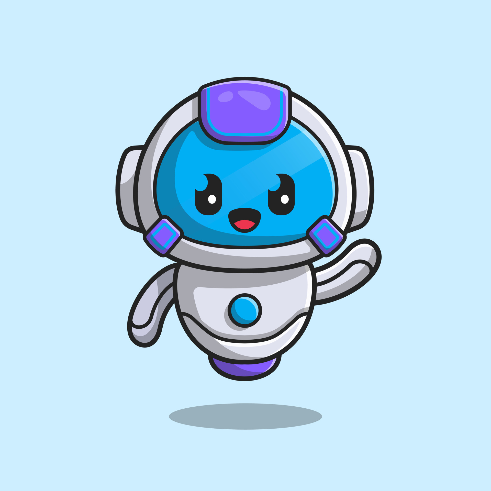 Cute Robot with tablet and question. Cartoon Science Technology Concept  Isolated Vector. Flat Cartoon Style 18813677 Vector Art at Vecteezy