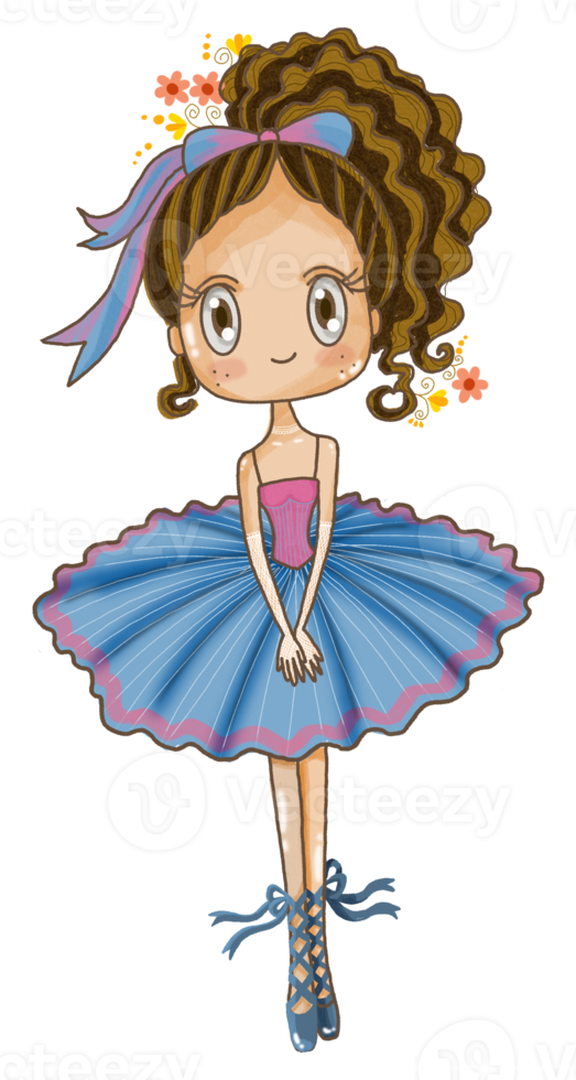 süß Ballerina tragen Tutu png