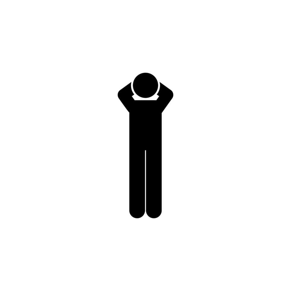 Man, stand up vector icon
