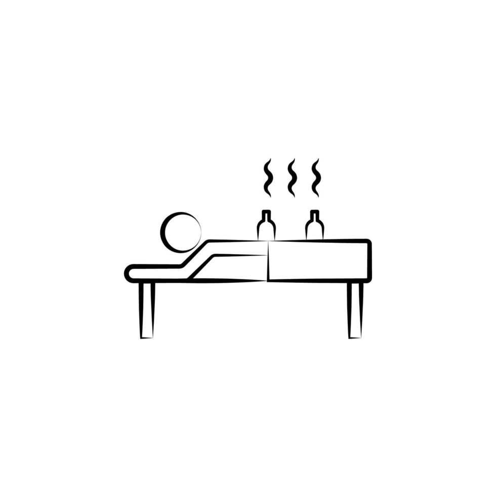 Acupuncture, alternative medicine vector icon