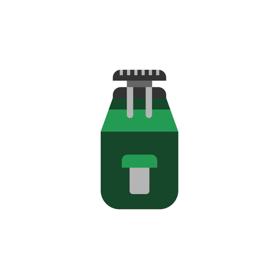 canteen, flask, water bottle vector icon