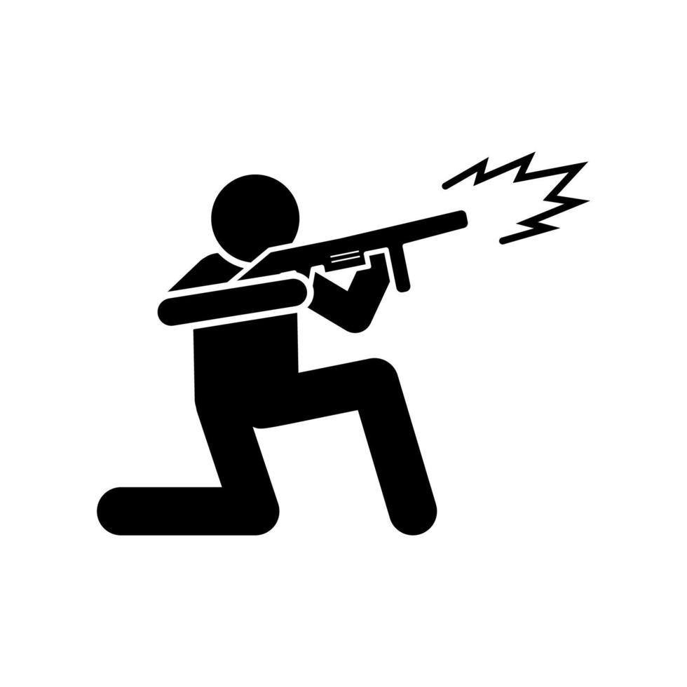 Spider man shot vector icon