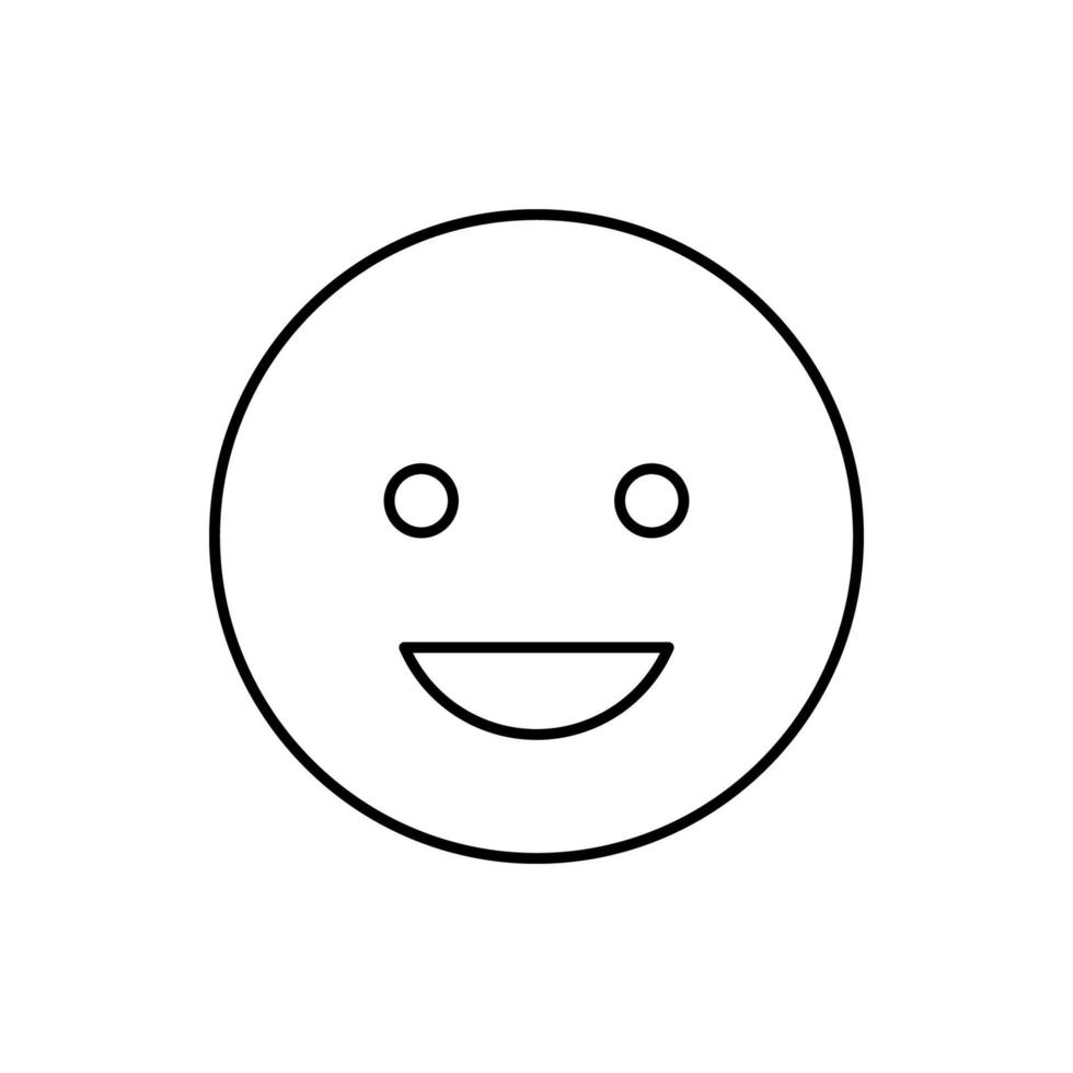 Happy, laughing, emotions vector icon
