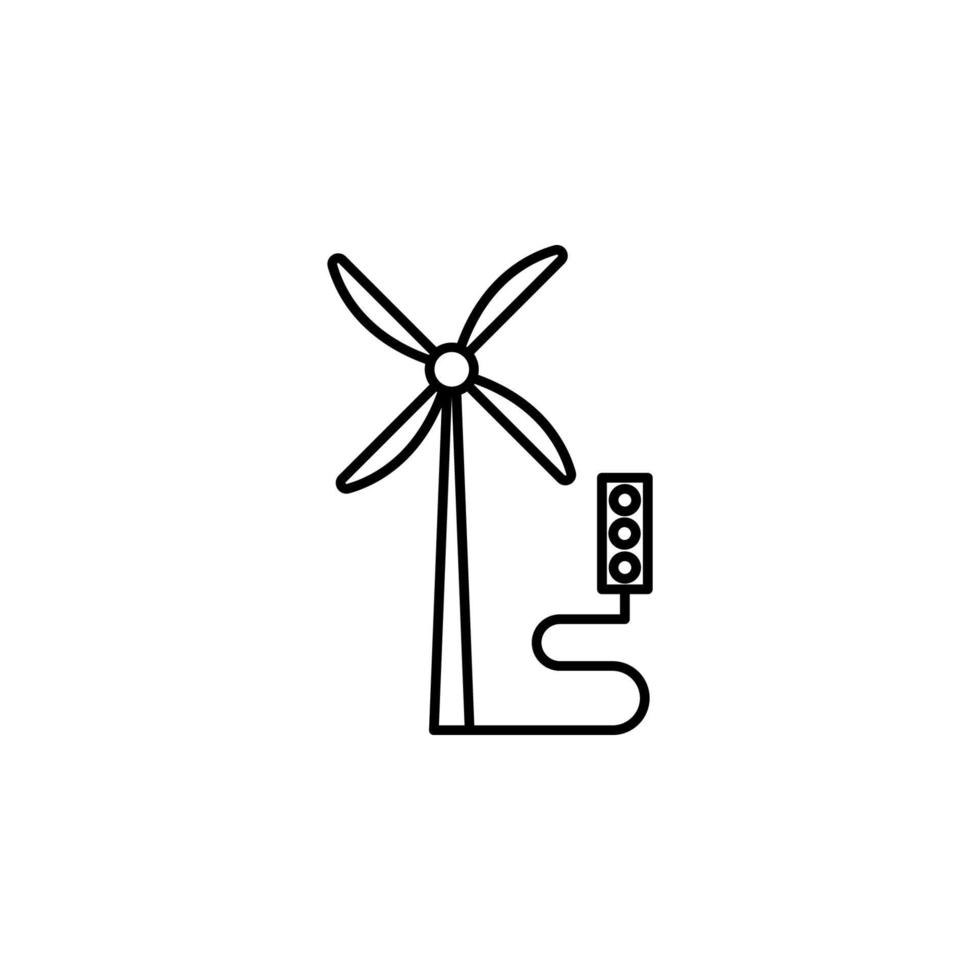 smart farm, windmill vector icon