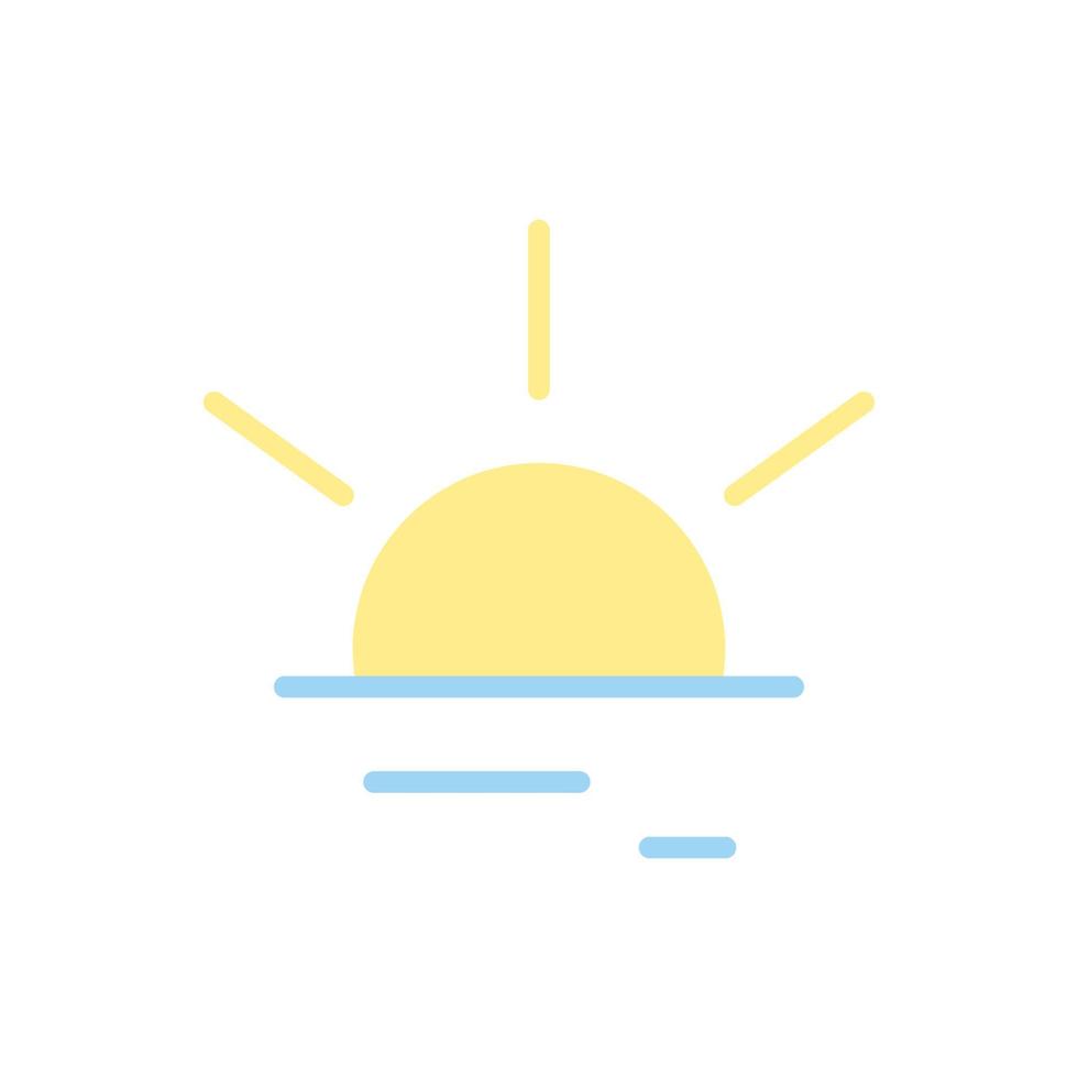 Sunrise Ramadan vector icon