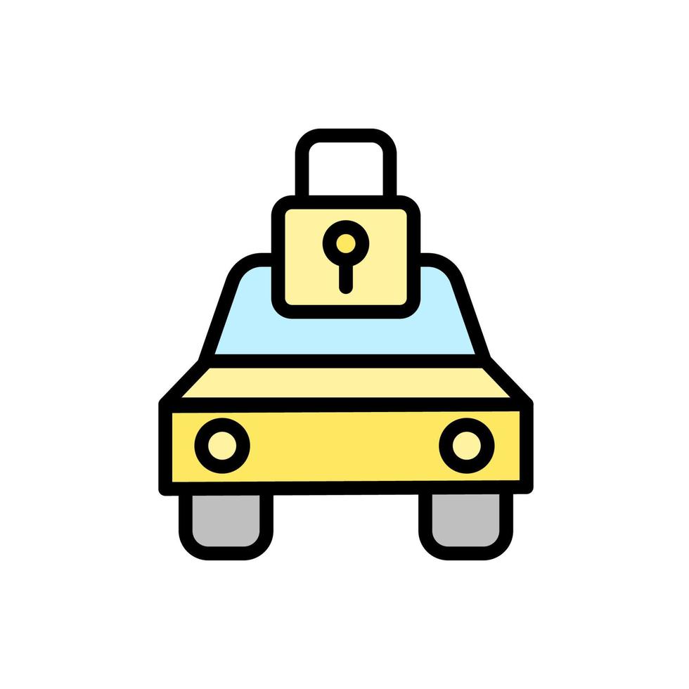 car lock vector icon