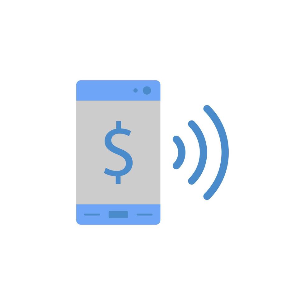 Mobile, money, payment, wire, transfer two color blue and gray vector icon