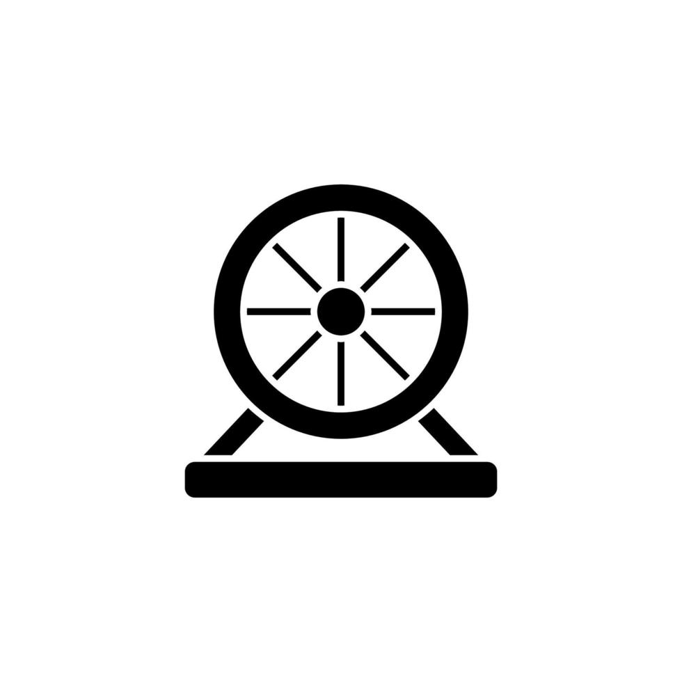Wheel, hamster vector icon