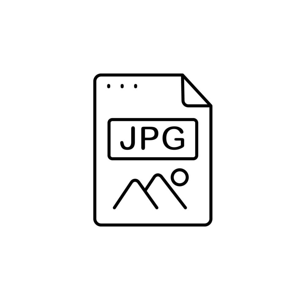 File, document, JPG vector icon