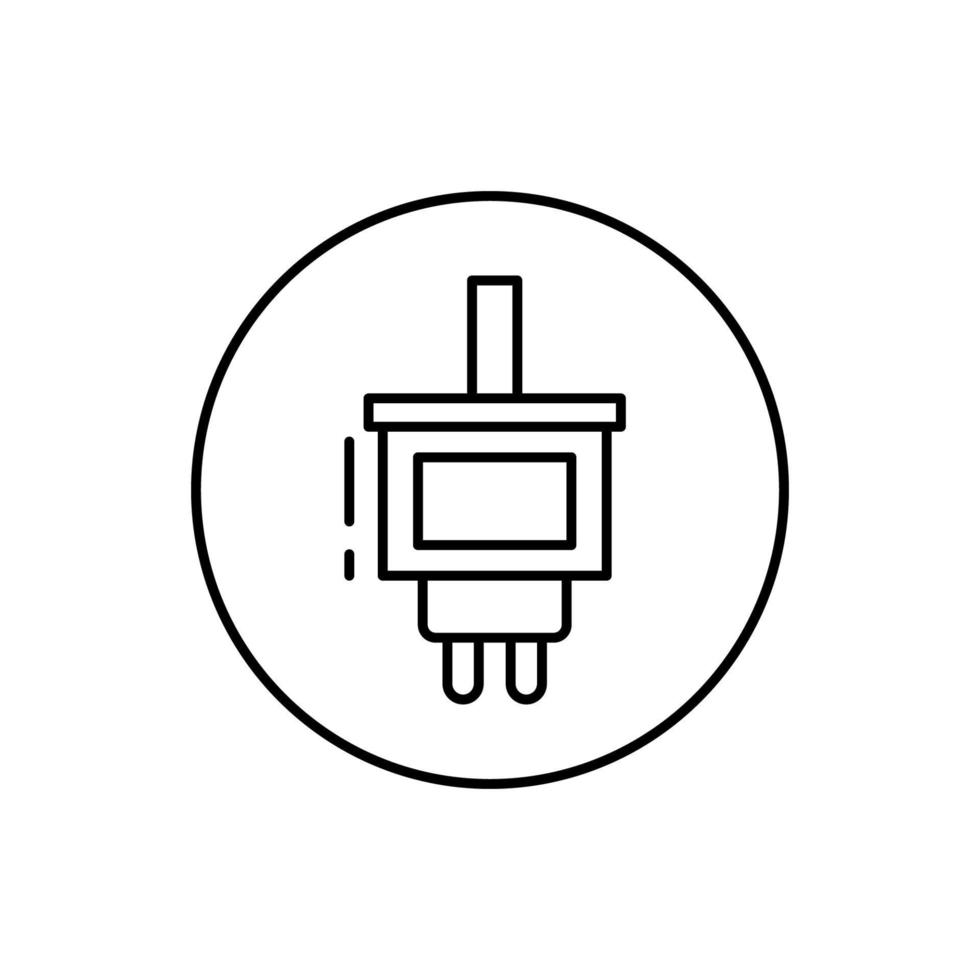 Charger, connector vector icon