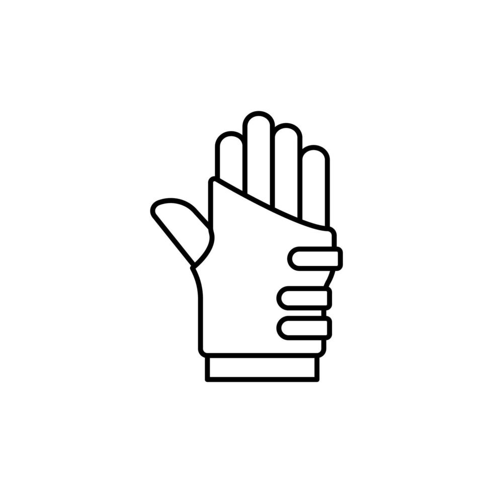 Arm bandage brace wrist vector icon