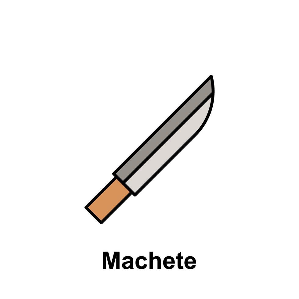 machete vector icono