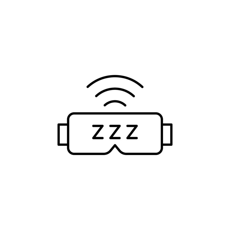 Gadget, sleep mask vector icon