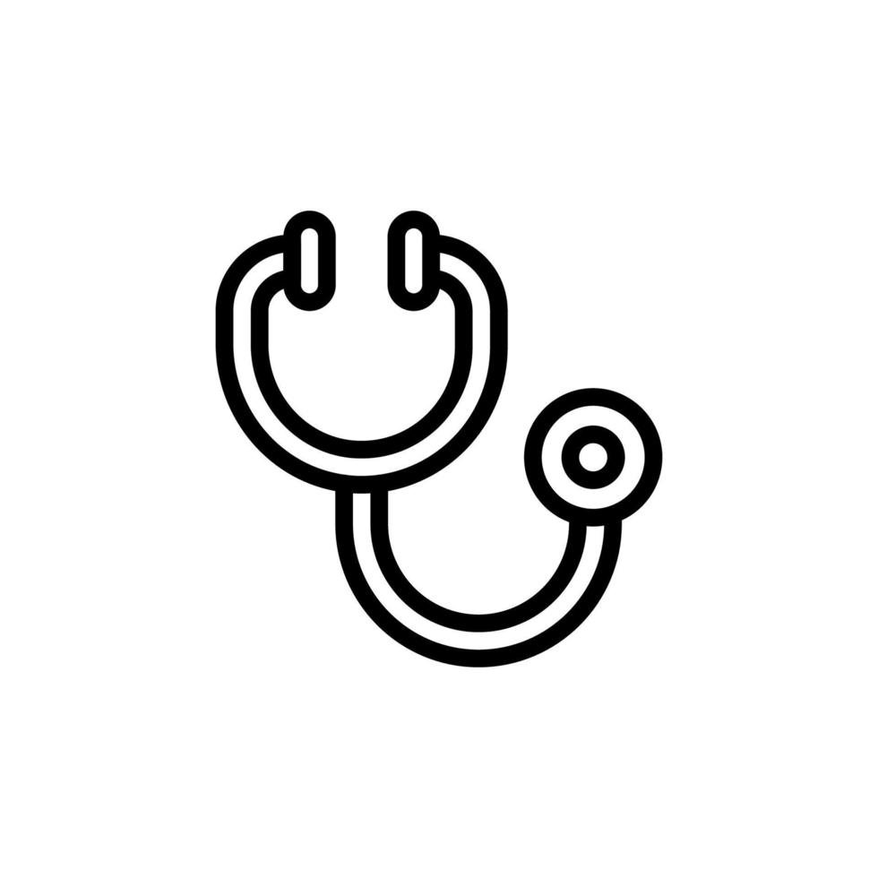 Stethoscope alternative medicine vector icon