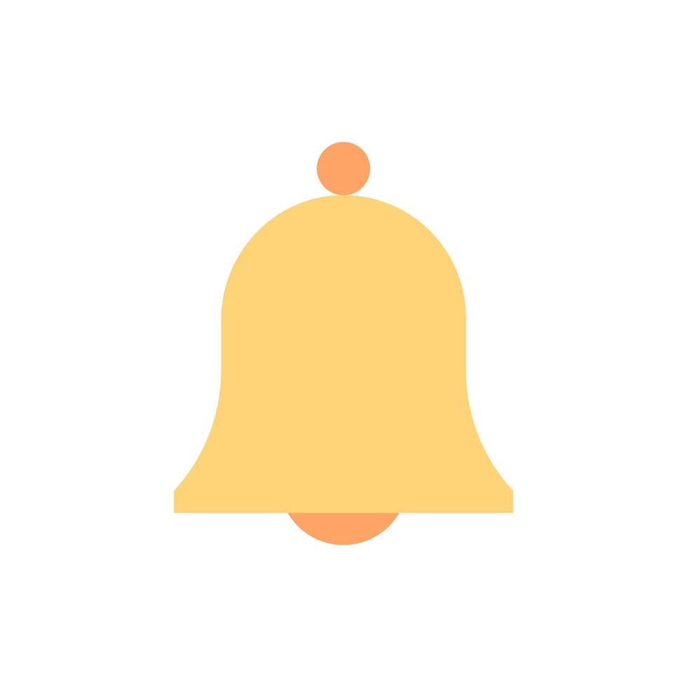 Bell Easter color vector icon