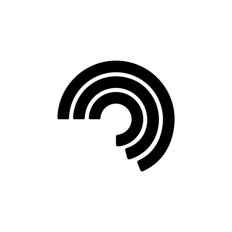 Chart polar clock vector icon