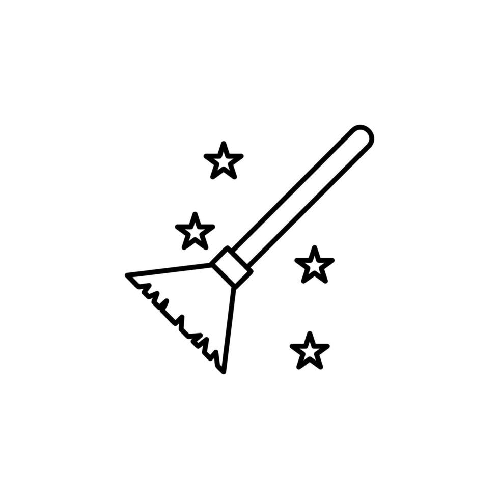 Broom, Witch vector icon