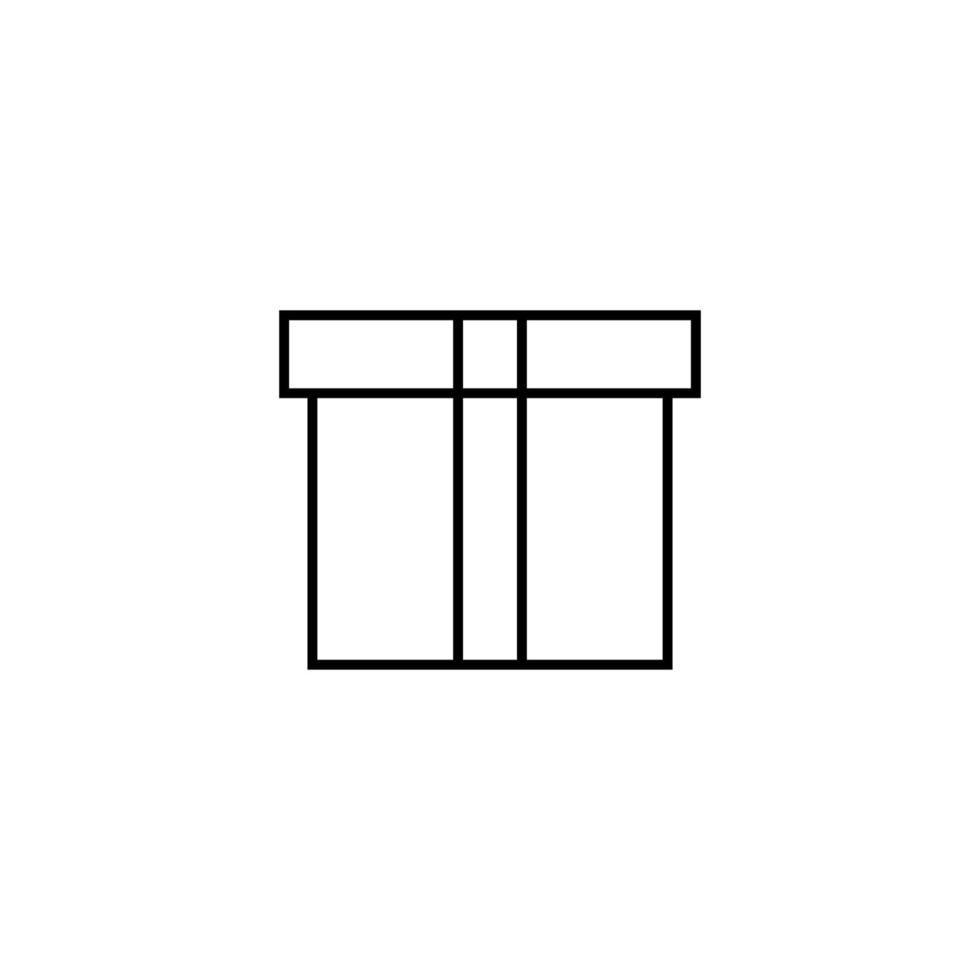 Box closed vector icon