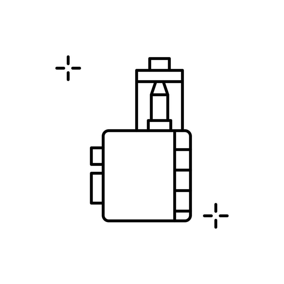 Vape, addictions vector icon