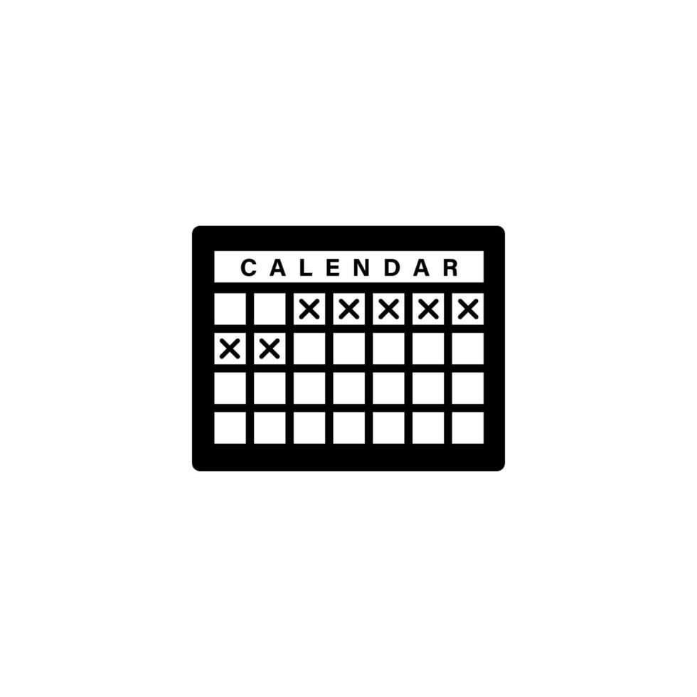 Calendar menstrual bleeding vector icon