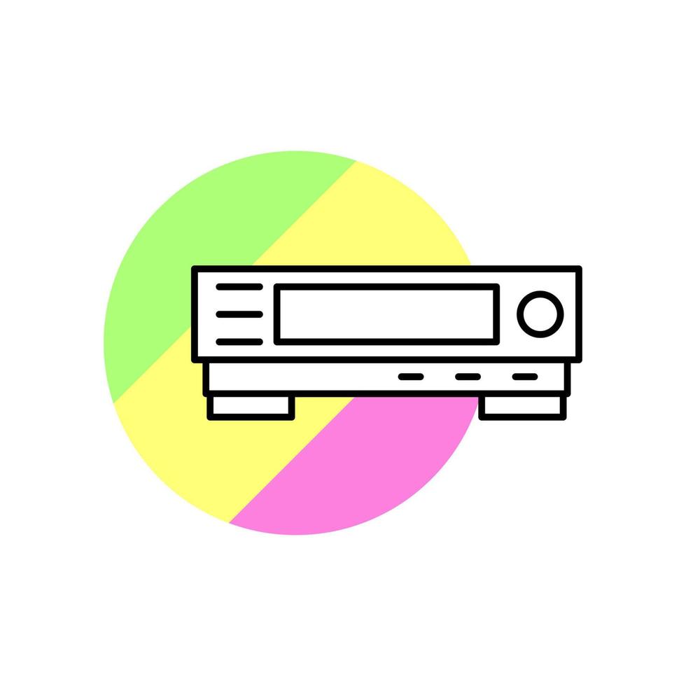 Record player technology vector icon