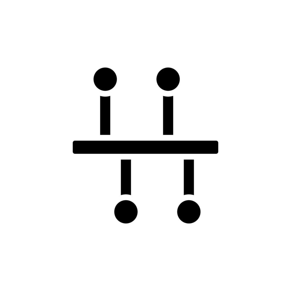 Chart line point vector icon