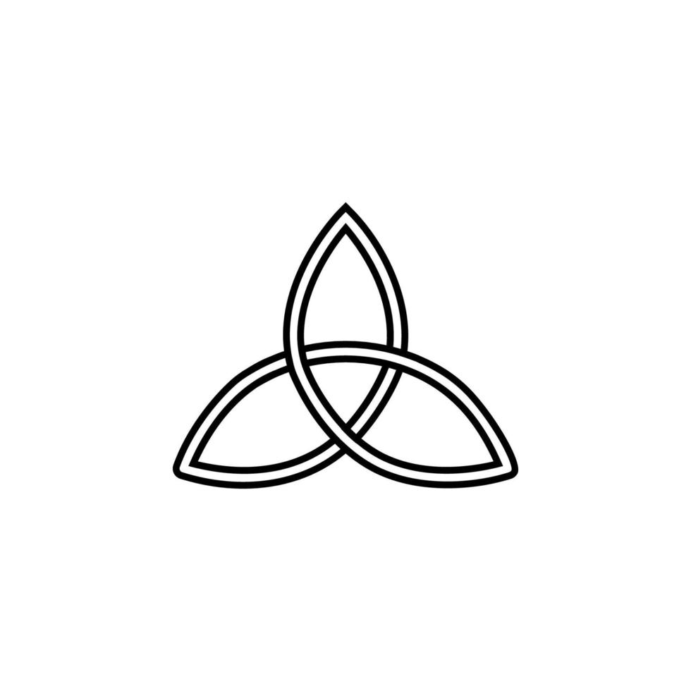 Triquetra, magic vector icon