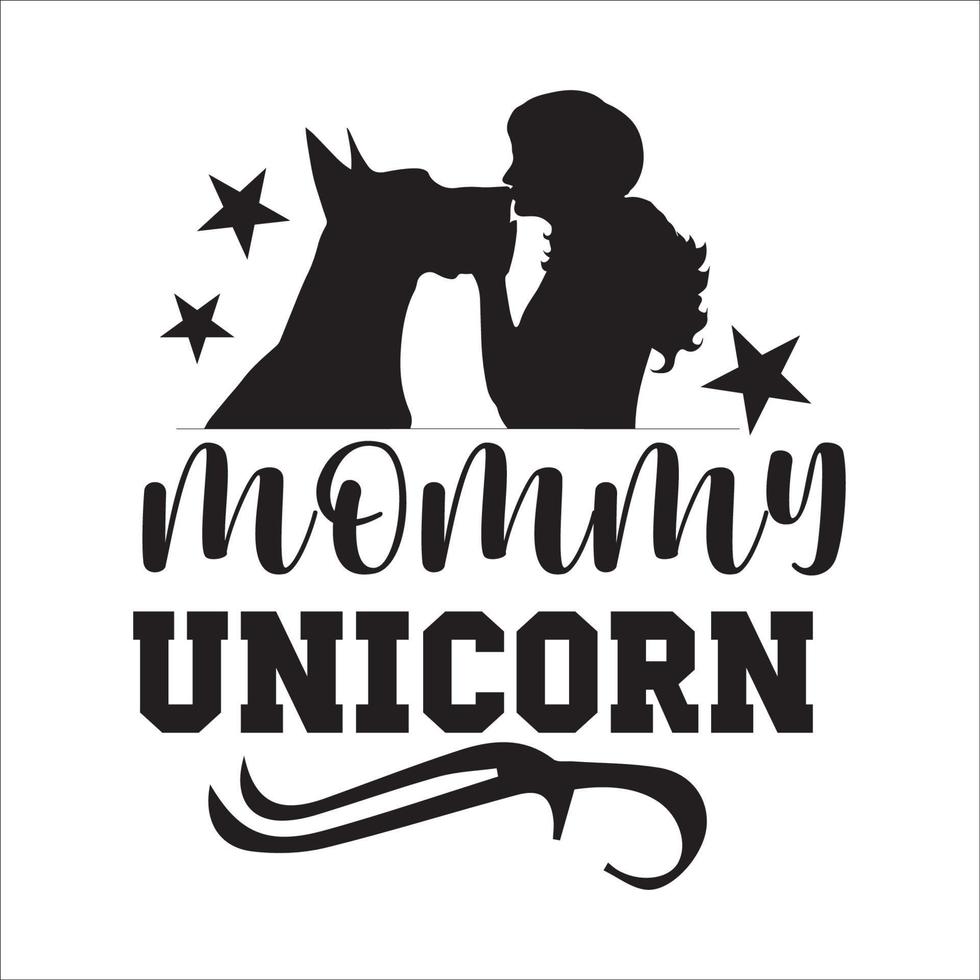 unicornio citar tipografía diseño para camiseta, tarjetas, marco obra de arte, bolsas, tazas, pegatinas, vasos, teléfono casos, impresión etc. vector