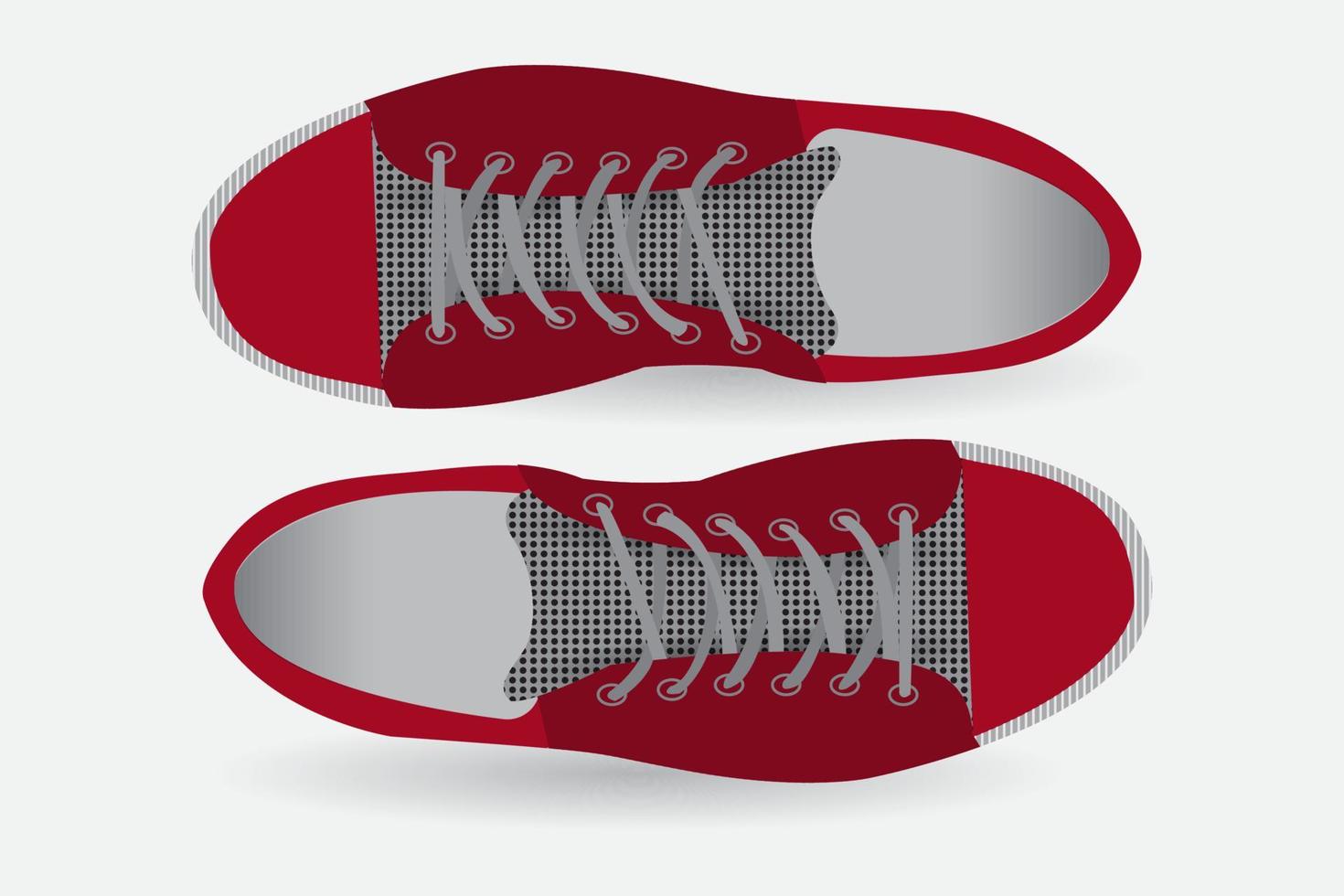 Casual shoes. Maroon shoes. Great for girls, students, athletes etc vector