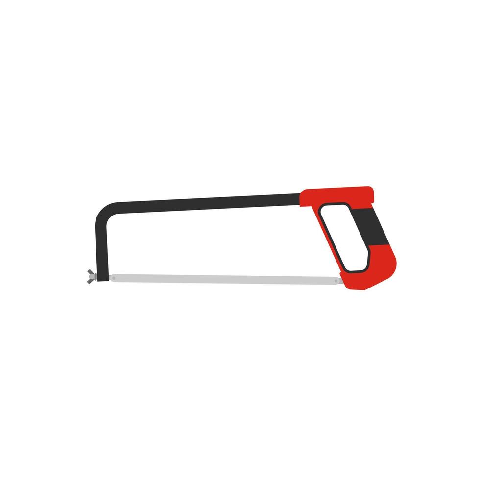 hacksaw flat design vector illustration isolated on white background