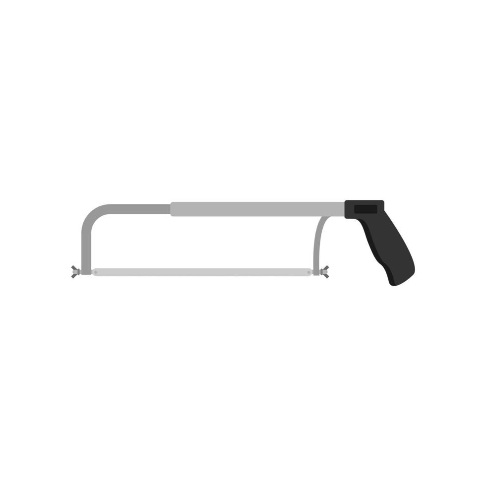 hacksaw flat design vector illustration isolated on white background
