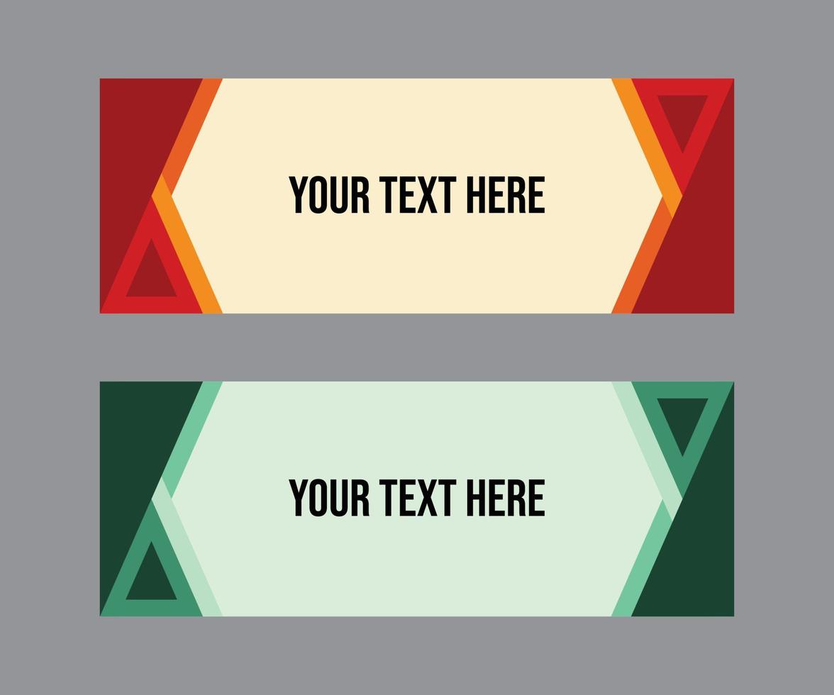 Vector abstract web banner design background or templates