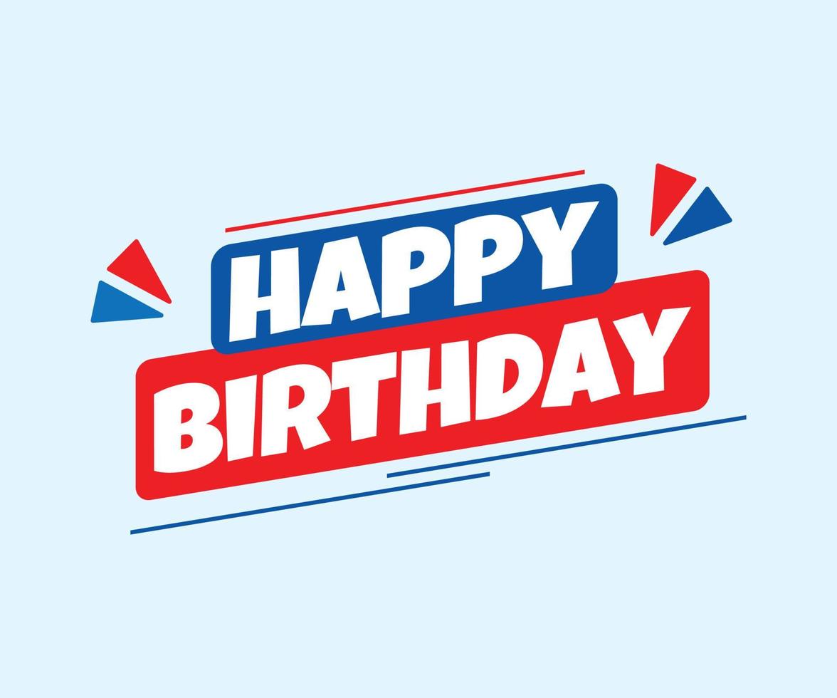 happy birthday lettering inside element vector